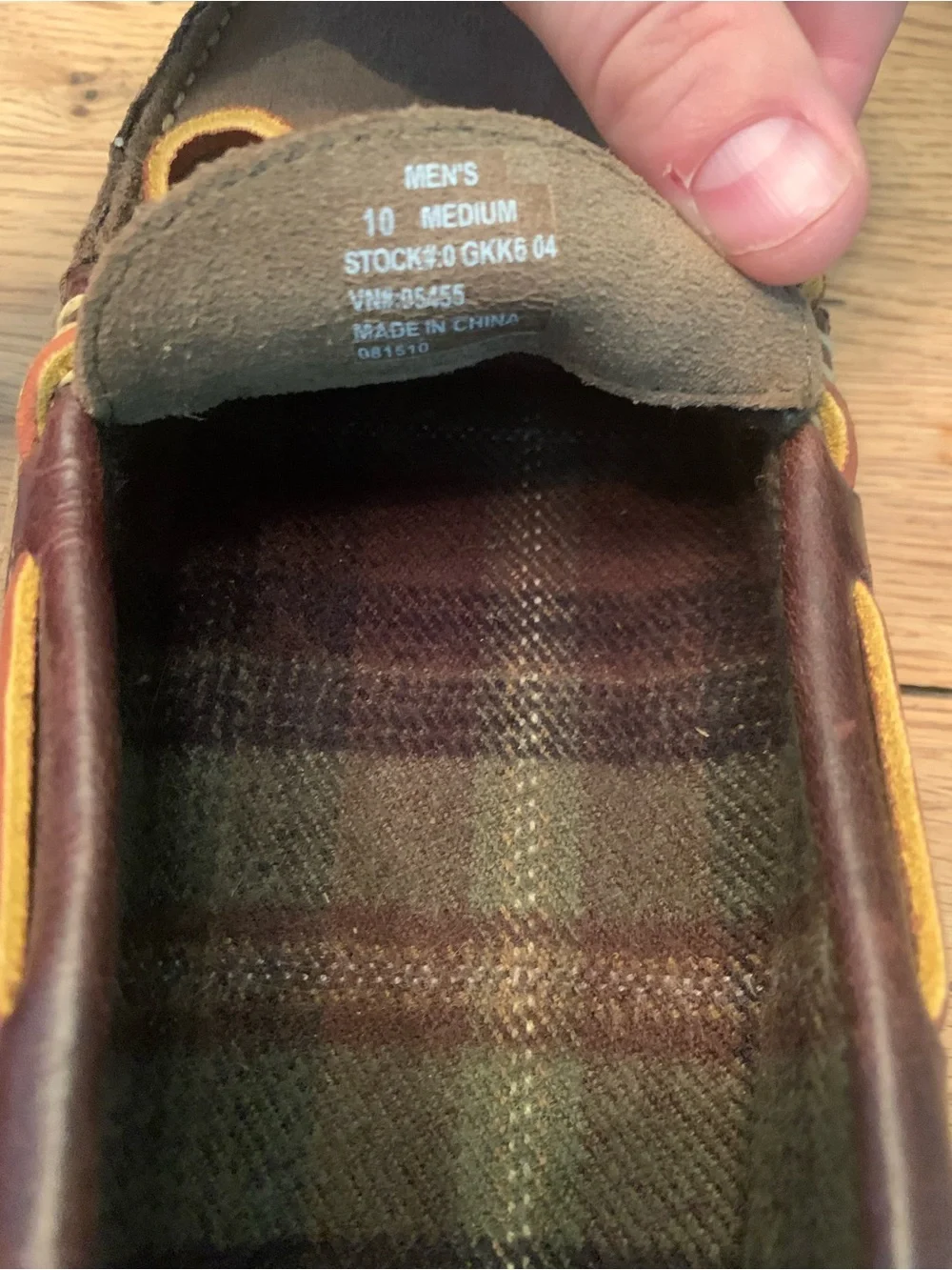 Men’s L.L. Bean Handsewn Slippers, Flannel Lined